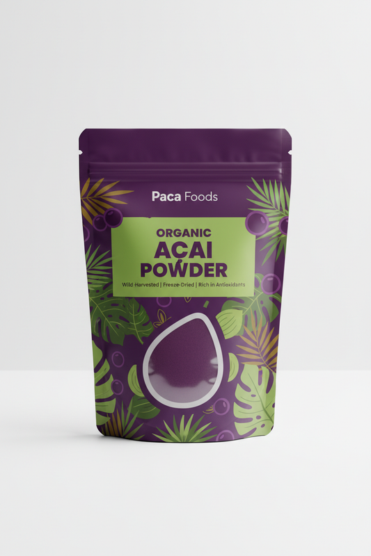 Organic Acai Powder Package Mockup
